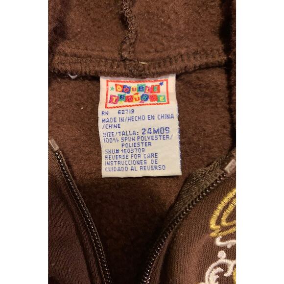 Kids 24 mos talla Double Trouble Kids Jacket Brown Princess - Picture 5 of 12